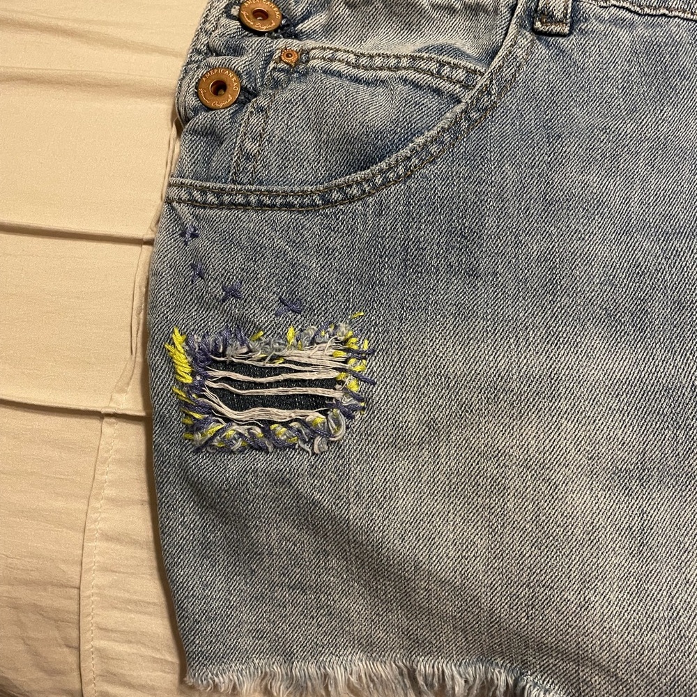 American Rag Light Blue Denim Overalls - Picture 3 of 5